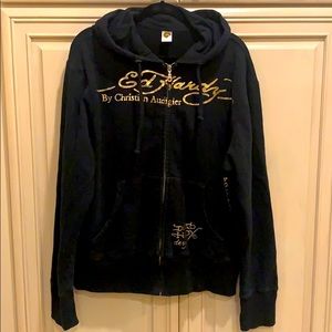 Ed Hardy Love Kills Slowly black Hoodie